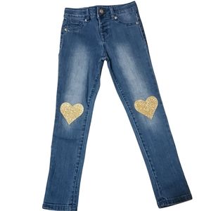 Cat & Jack girls jegging, Size 6, light denim color.